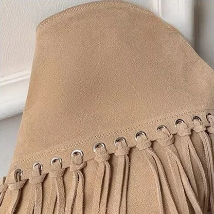Funki Findz | Boots | Women's Suede Leather Fringe Boots