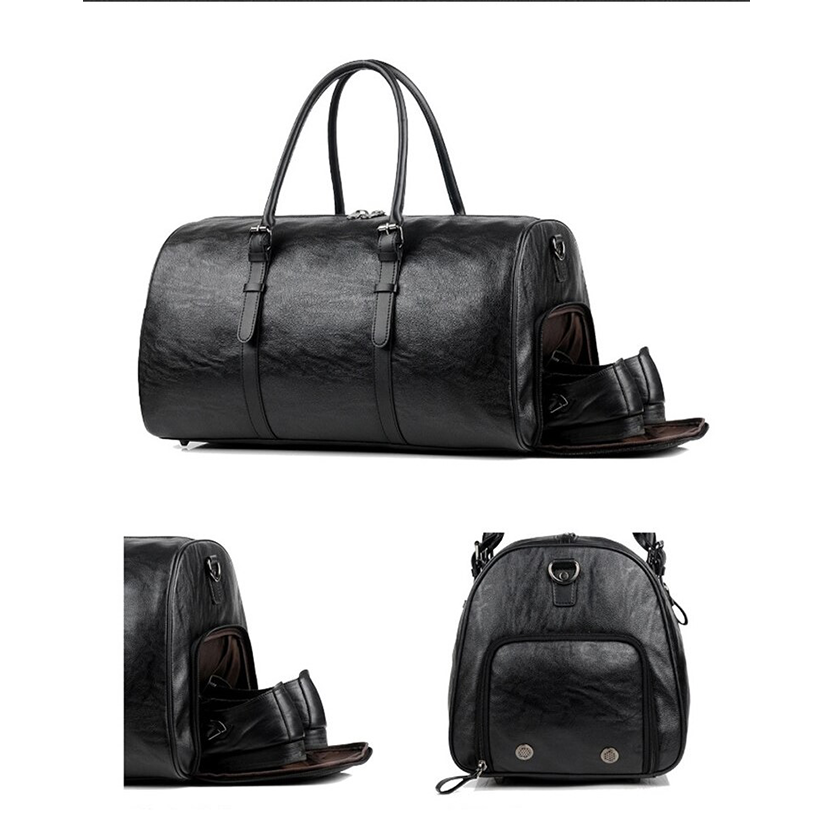 Funki Findz | Bags | Travel Bags | Faux Leather Overnight Bag