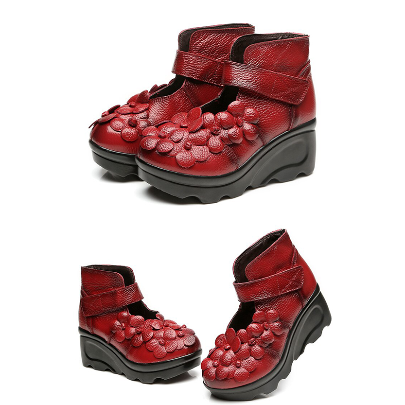 Funki Findz | Boots | Women's Gothic Designer Floral Ankle Boot