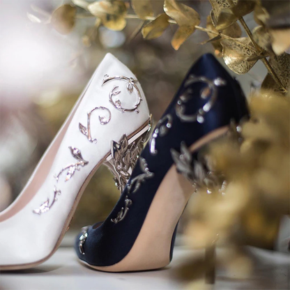 Funki Findz | Shoes | Women's Elegant Silk Formal Prom Stilettos