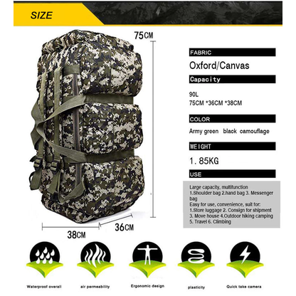 Funki Findz | Bags | Travel Bags | Large Canvas Duffel Bag