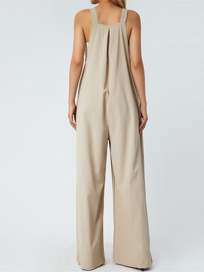 Funki Findz | Pants | Women's Elegant Wide Leg Bib Romper