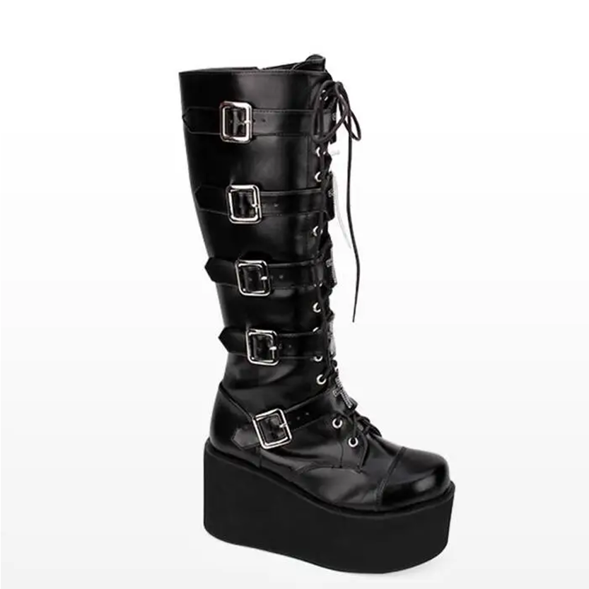 Funki Findz | Boots | Women's Gothic Punk Cross Platform Boots