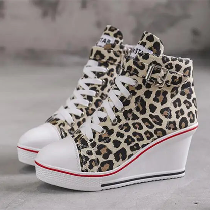 Funki Findz | Boots | Women's High Top Platform Wedge Sneaker