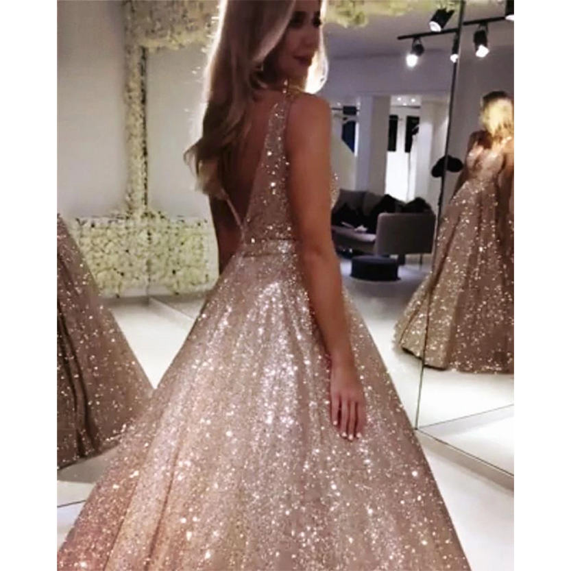 Funki Findz | Dresses | Women's Long Sparkly Sequin Ball Gown
