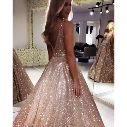 Funki Findz | Dresses | Women's Long Sparkly Sequin Ball Gown