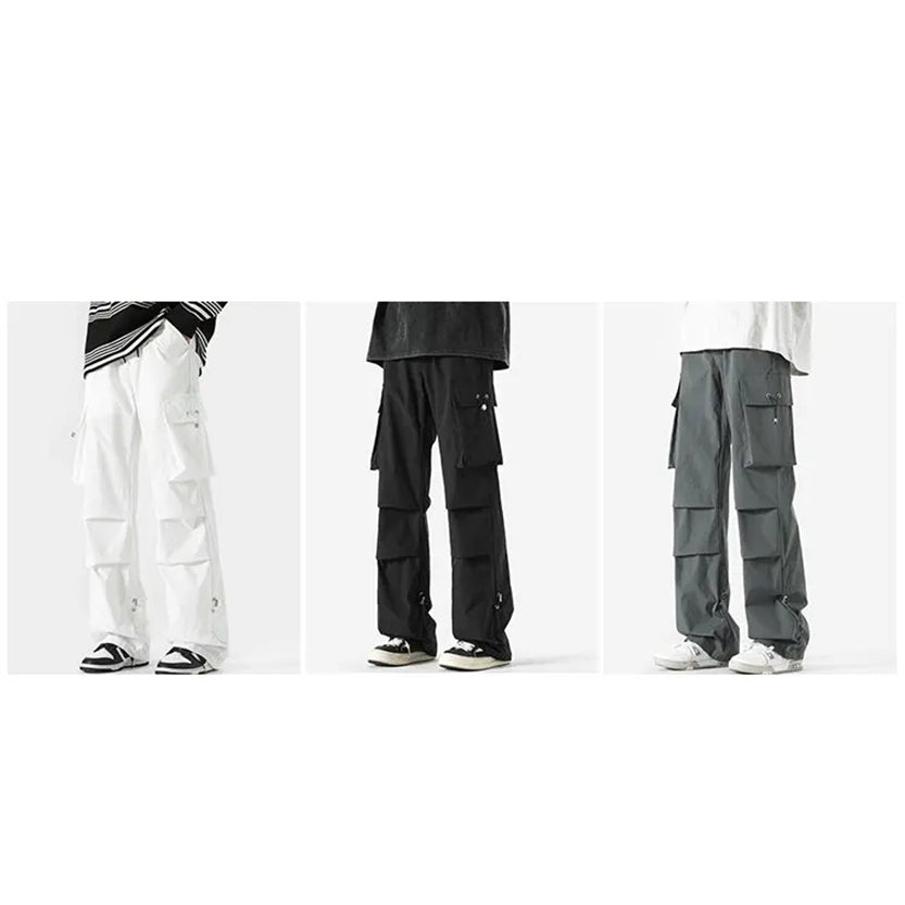 Funki Findz | Pants | Men's Casual Cargo Pants Long Loose Fit