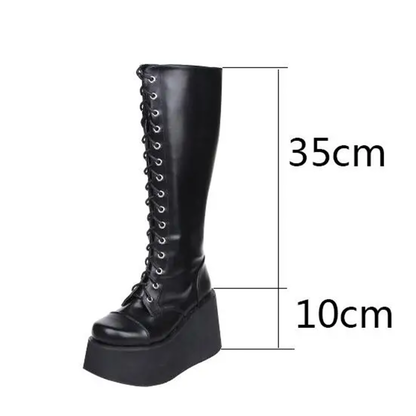 Funki Findz | Boots | Women's Punk Motorcycle Platform Boots