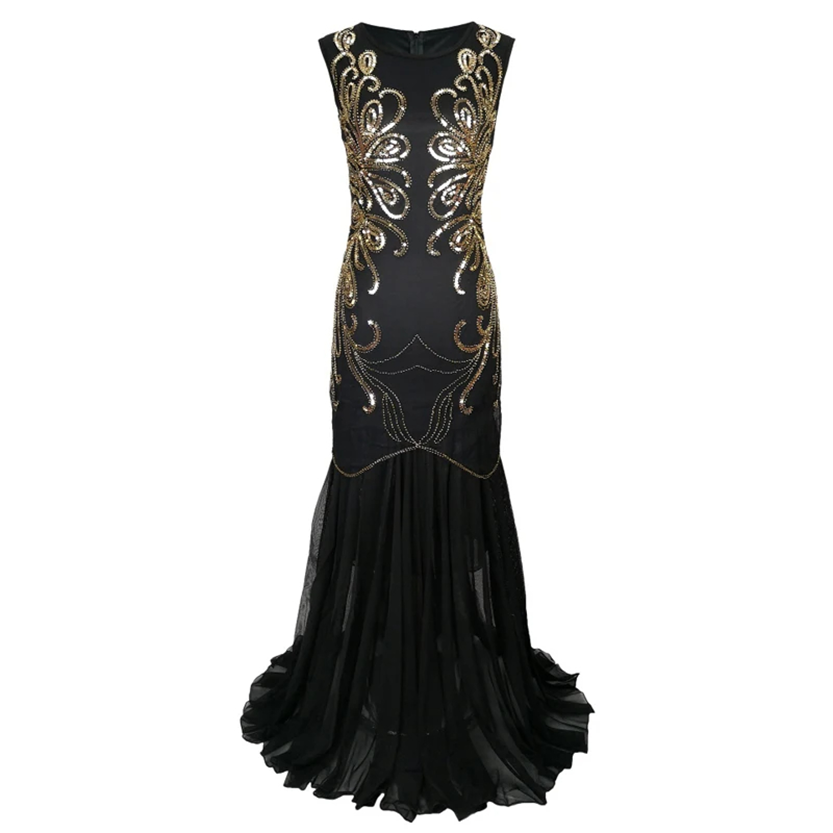 Funki Findz | Dresses | Women's Vintage Chiffon Mermaid Dress