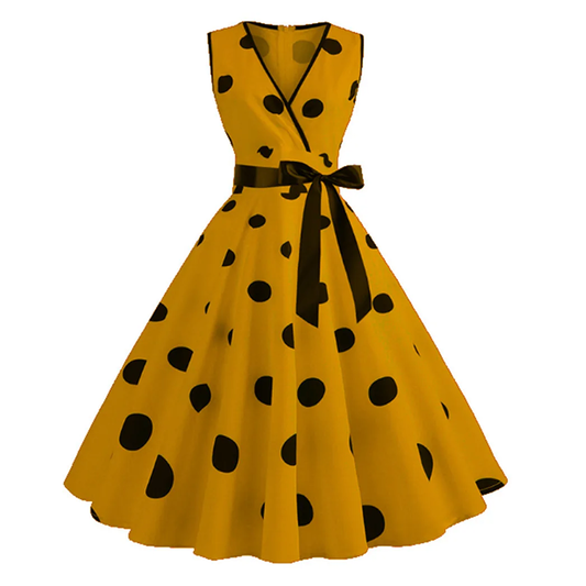 Funki Findz | Dresses | Women's Retro Swing Polka Dot Dresses