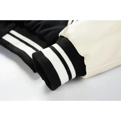 Funki Findz | Jackets | Men's Varsity Stand Collar Bomber Jacket