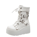 Funki Findz | Boots | Women's Multi Strap Gothic Platform Boots