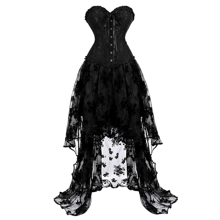 Funki Findz | Dresses | Women's Black Victorian Corset Dress