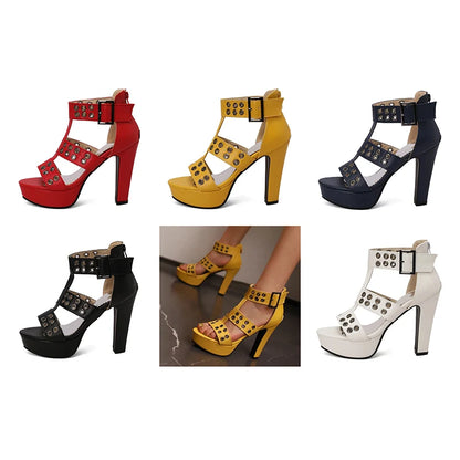 Funki Findz | Shoes | Women's High Gladiator Platform Sandals