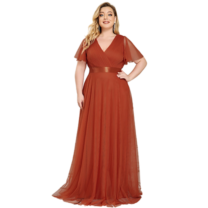 Funki Findz | Dresses | Women's Plus Size Long Evening Dress