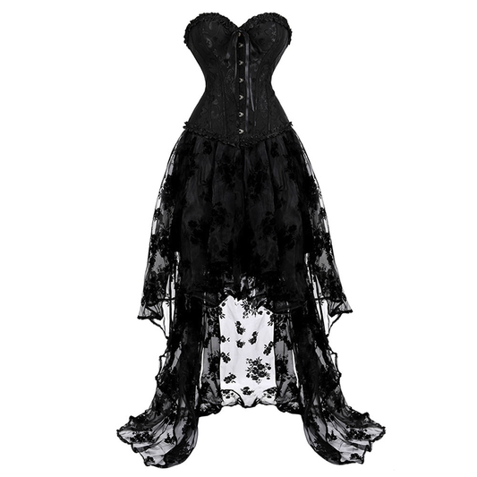 Funki Findz | Dresses | Women's Black Victorian Corset Dress