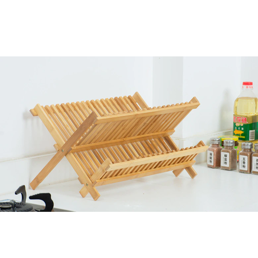 Funki Findz | Dish Racks | Bamboo Foldable Dish Drying Drainer