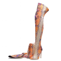 Funki Findz | Boots | Women's Multicolor Snake Print Long Boots