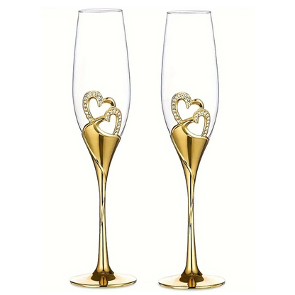 Funki Findz | Glasses | Wedding Champagne Glasses | Toast x 2