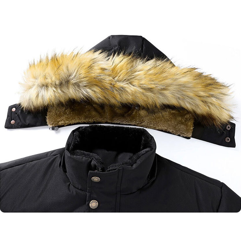 Funki Findz | Jackets | Men's Warm Winter Hooded Fleece Parka