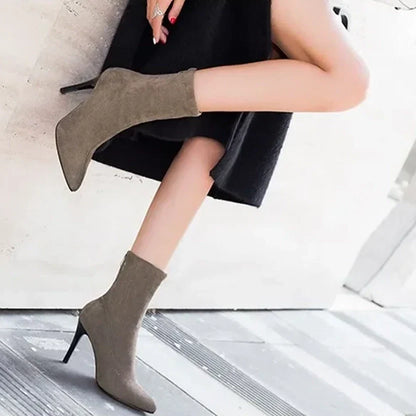 Funki Findz | Boots | Women's Pointed Toe Stiletto Ankle Boots