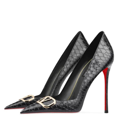 Funki Findz | Shoes | Women's Red Sole Buckled Stilettos