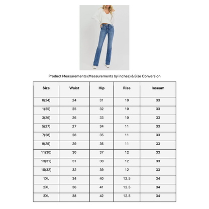 Funki Findz | Pants | Women's Risen Plus Size High Rise Jeans