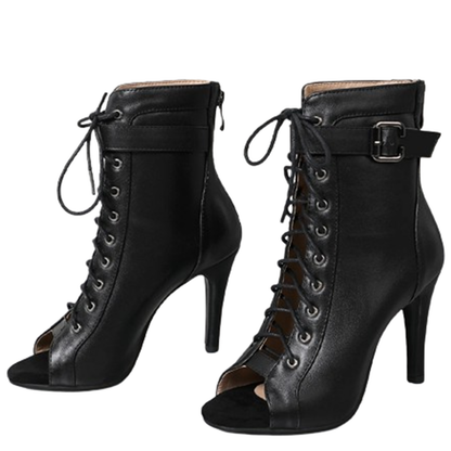 Funki Findz | Boots | Women's High Heel Lace Up Dance Shoes