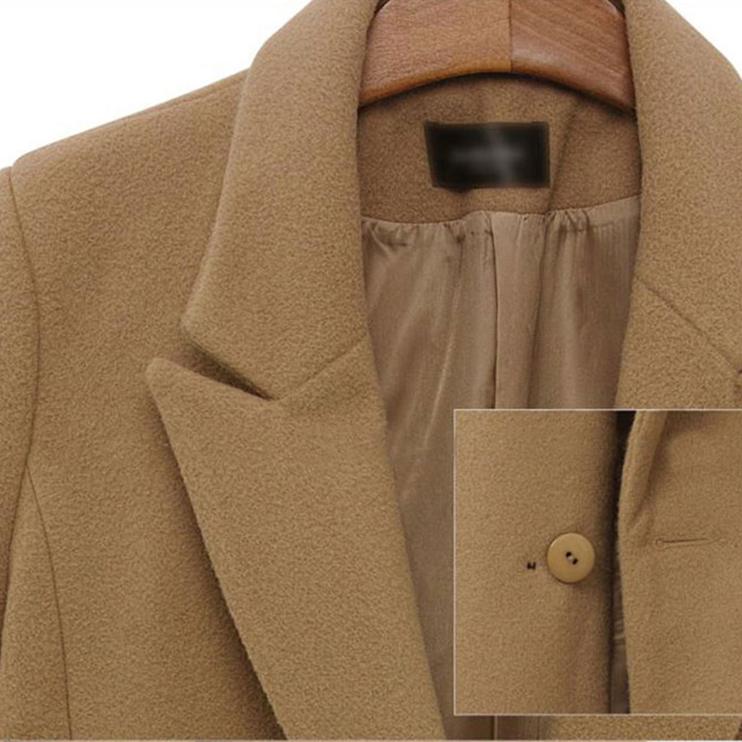 Funki Findz | Jackets | Women's Long Slim Wool Blend Coat