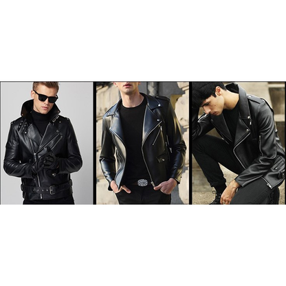 Funki Findz | Jackets | Men's Stylish Faux Leather Biker Jacket