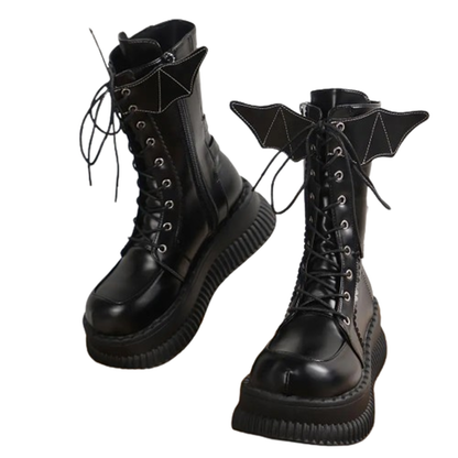 Funki Findz | Boots | Women's Gothic Mid-Calf Platform Boots