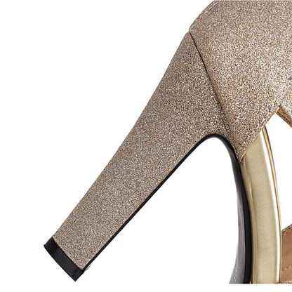 Funki Findz | Shoes | Women's Glitter Gladiator Platform Sandals