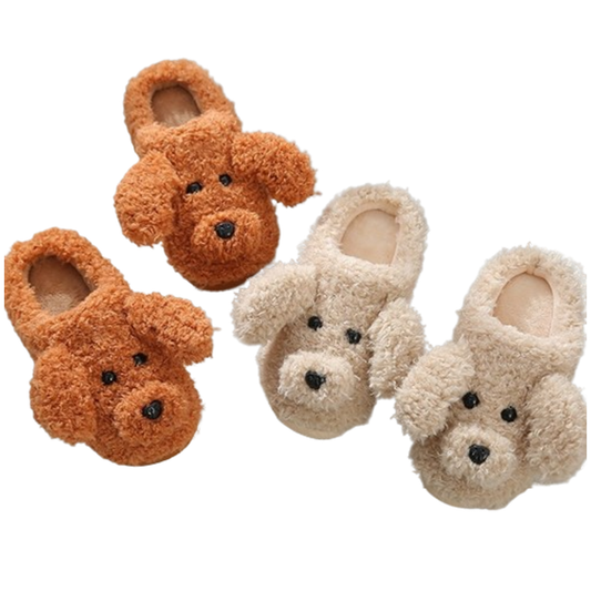 Funki Findz | Shoes | Women's Fluffy Warm Cartoon Dog Slippers