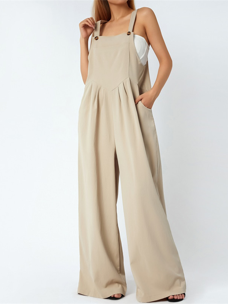 Funki Findz | Pants | Women's Elegant Wide Leg Bib Romper