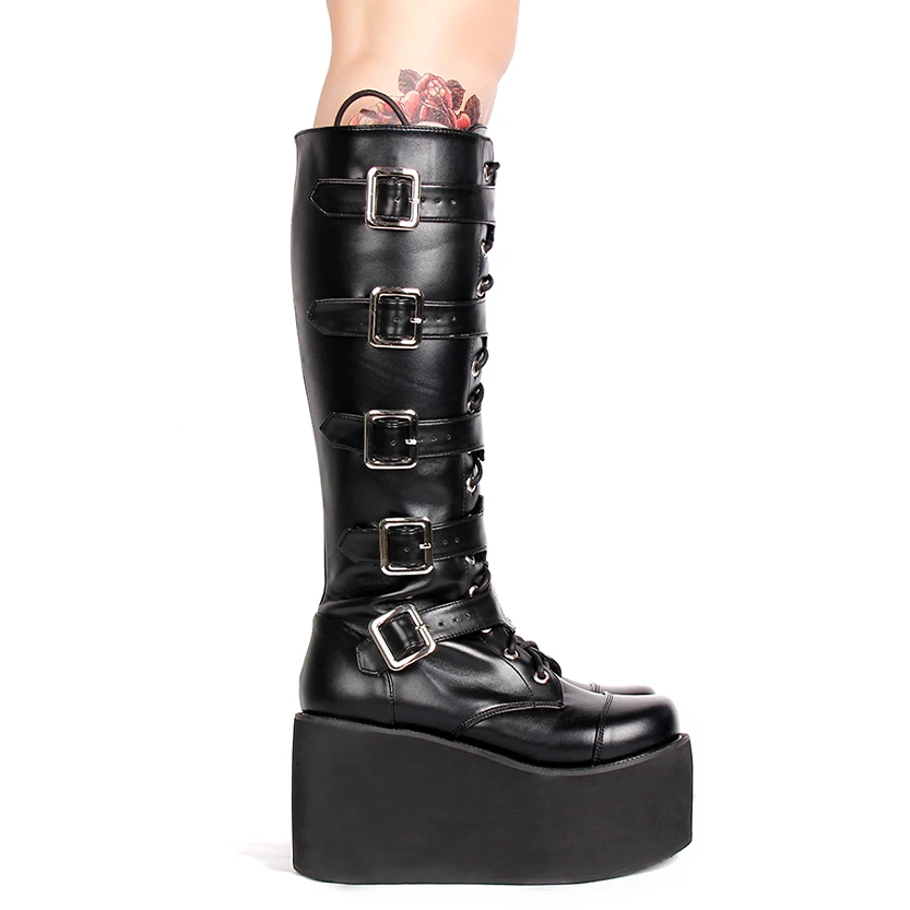 Funki Findz | Boots | Women's Gothic Punk Cross Platform Boots