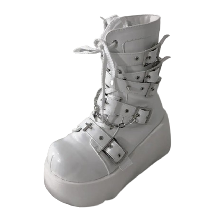 Funki Findz | Boots | Women's Gothic Platform Wedge Boots
