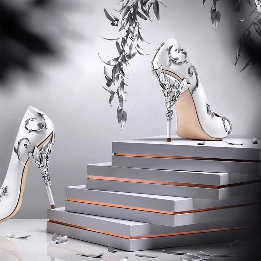 Funki Findz | Shoes | Women's Elegant Silk Formal Prom Stilettos