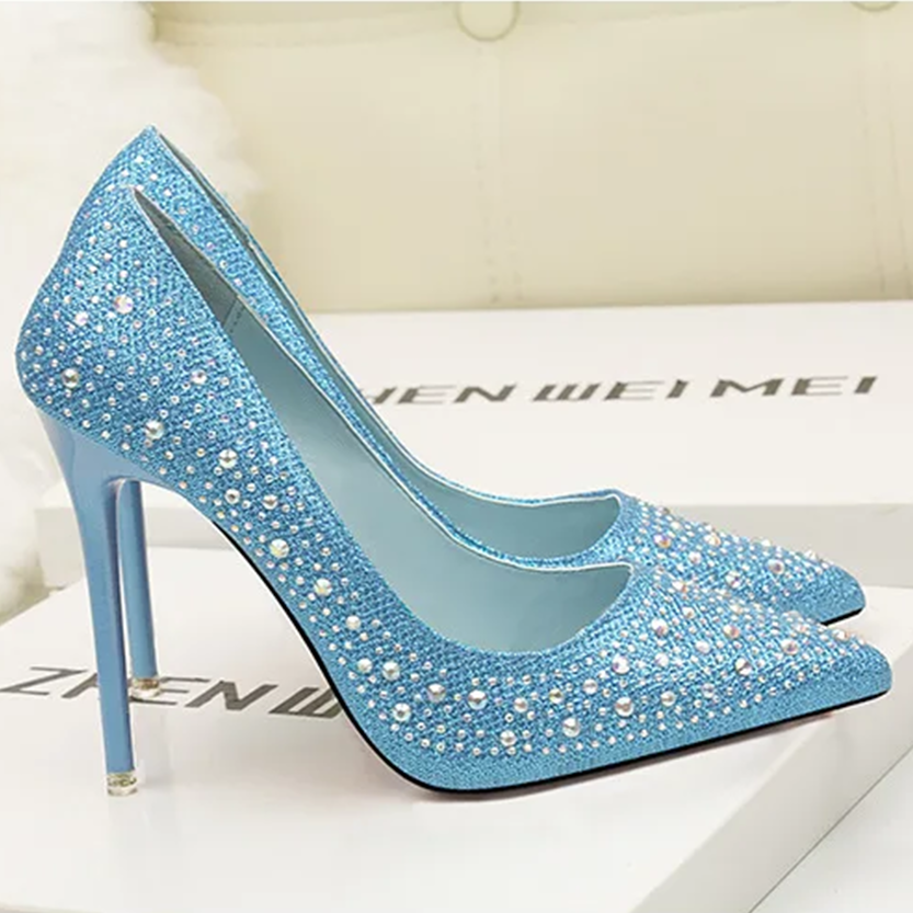 Funki Findz | Shoes | Women's Rhinestone Sparkly Prom Shoes
