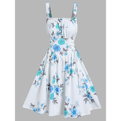 Funki Findz | Dresses | Women's Summer Floral A Line Sundress