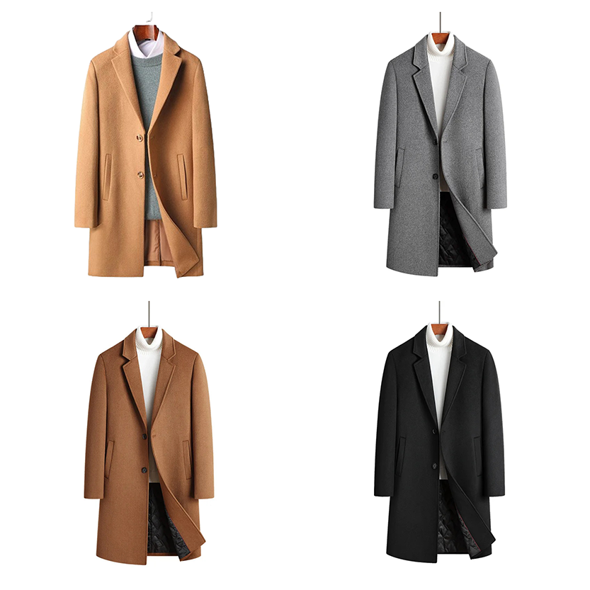 Funki Findz | Jackets | Men's Luxury Wool Blend Trench Coats
