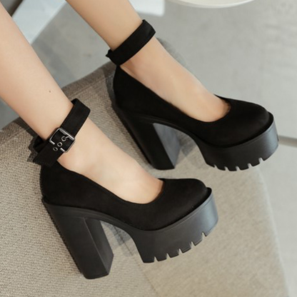 Funki Findz | Shoes | Women's High Buckle Strap Lolita Platforms