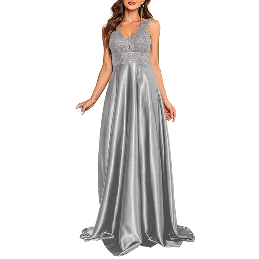 Funki Findz | Dresses | Women's Elegant Satin Sequin Dresses
