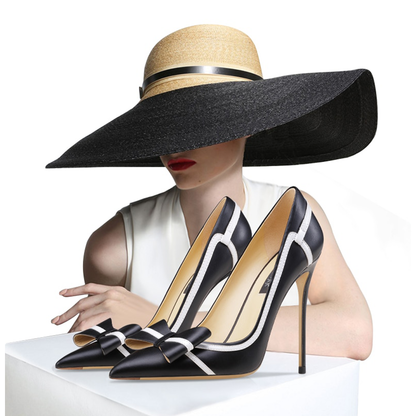 Funki Findz | Shoes | Women's Leather Butterfly-Knot Stilettos