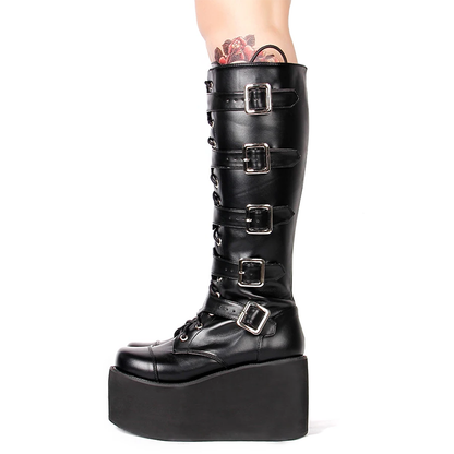 Funki Findz | Boots | Women's Gothic Punk Cross Platform Boots