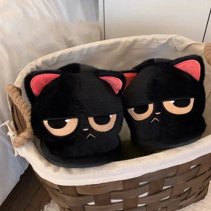 Funki Findz | Shoes | Women's Black Cat Winter Soft Slippers