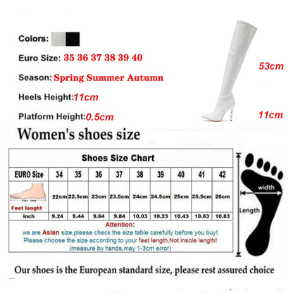 Funki Findz | Boots | Women's Over-the-Knee High Stiletto Boots