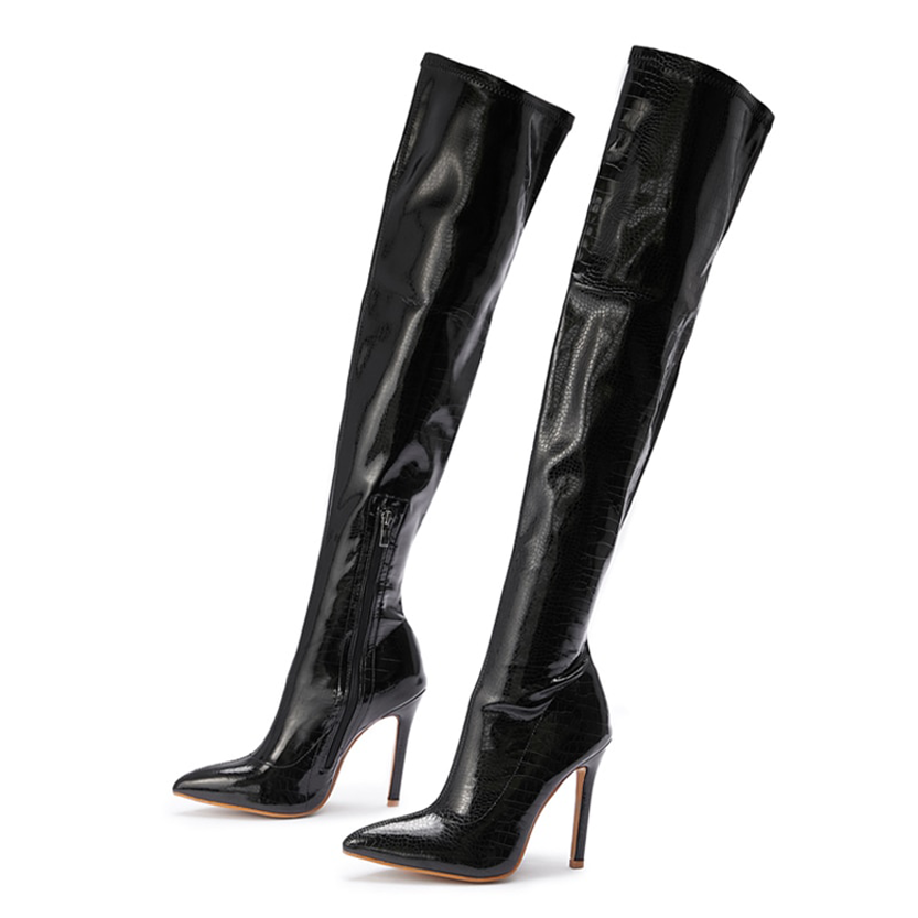 Funki Findz | Boots | Women's Over-the-Knee High Stiletto Boots