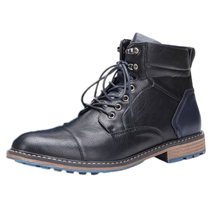 Funki Findz | Boots | Men's Faux Leather Retro Ankle Dress Boot