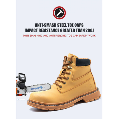 Funki Findz | Boots | Men's Steel Cap Toe High-Top Work Boots