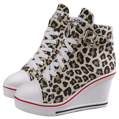 Funki Findz | Boots | Women's High Top Platform Wedge Sneaker